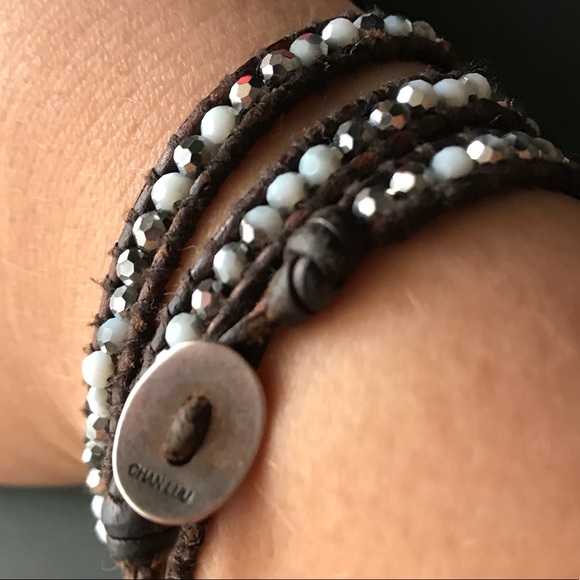 Authentic Chan Luu Leather 3 Wrap Bracelet - Picture 2 of 2